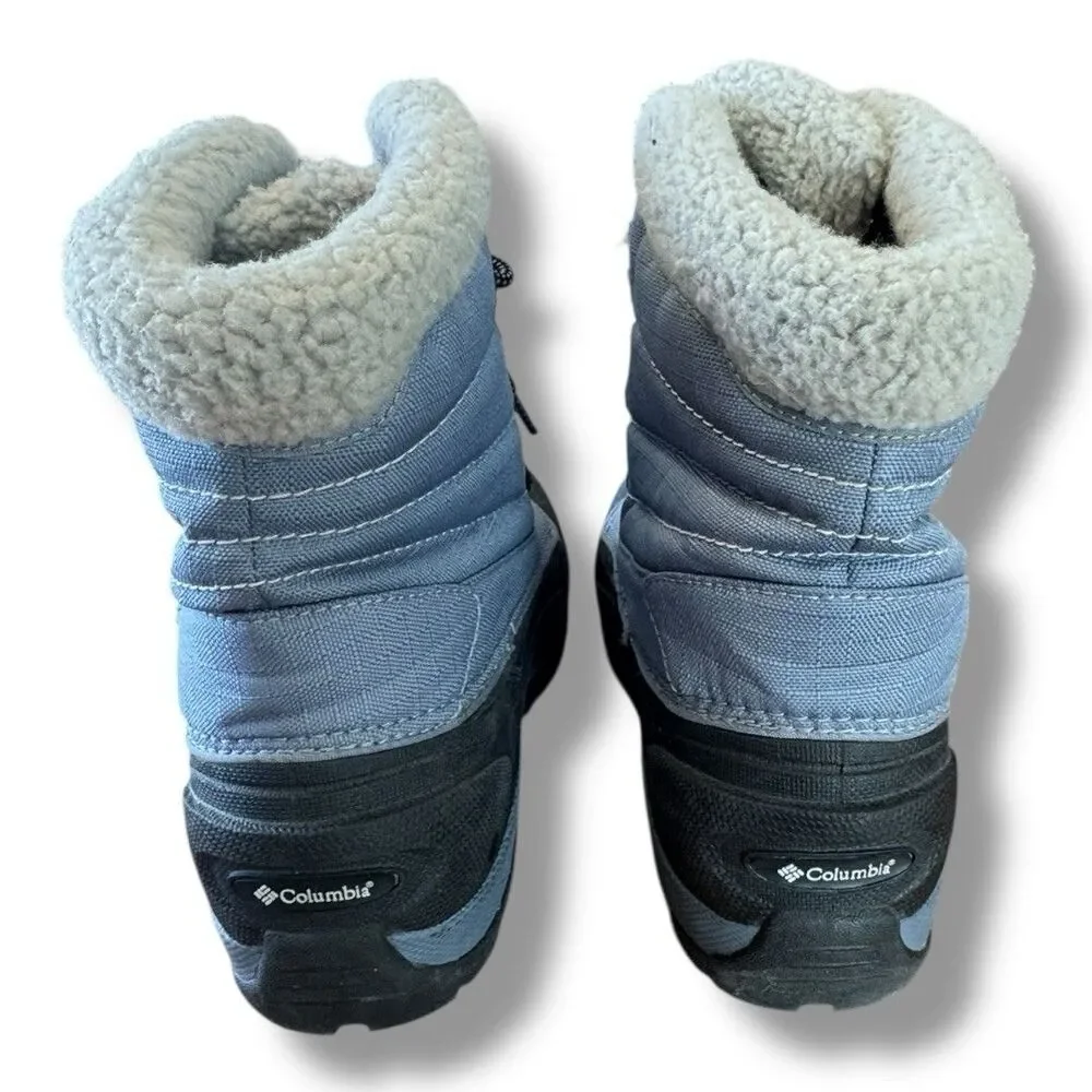 Columbia Canadian Trinity Thermolite Winter Snow Boots Blue Lace Up Women’s Sz 8